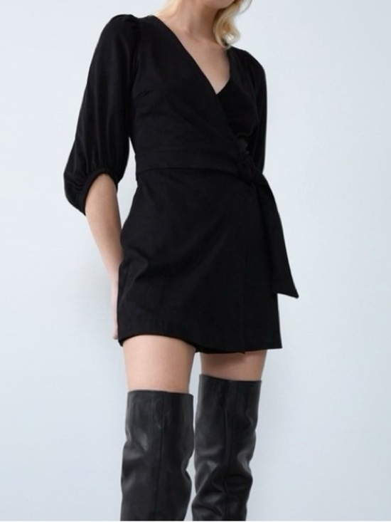 Zara Pants - Zara Black Wrap Romper Jumpsuit